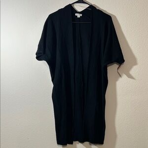 knit long cape cardigan NWT